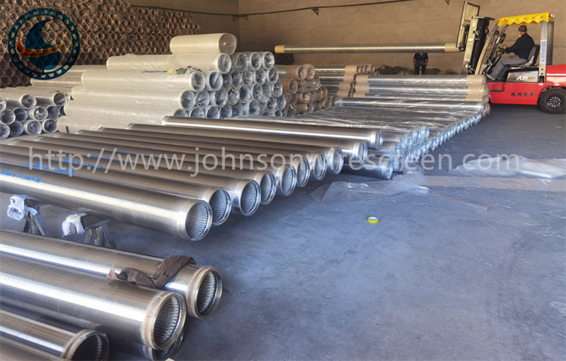 Galvanisation et SS 304 Johnson Whedge fil de filtrage d'eau