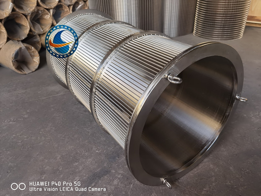 Écran de fil rotatoire de tambour d'écran de fil de cale de SS316L pour le traitement des eaux résiduaires