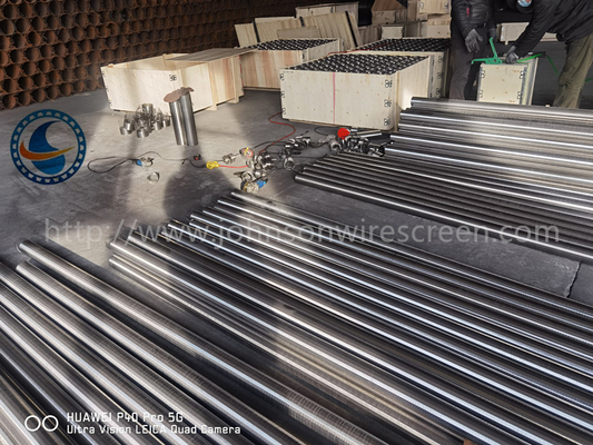 SS304 OD100MM écran de fil de ferraille à coin à fente de 0,3 mm pour économiser de l'eau