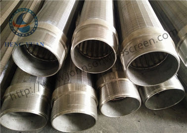 Efficacité élevée ronde de production de Johnson Vee Wire Screen Thread Couplings