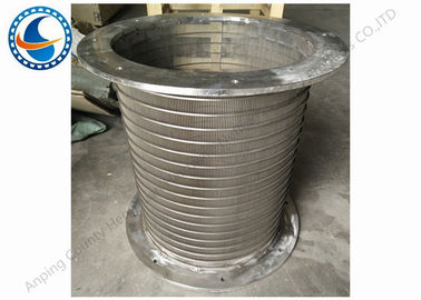 Tambour rotatoire d'écran de bride inverse de 50 microns, tambour d'écran de fil de cale