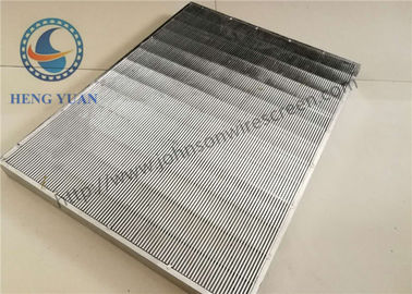 Panneau de Vee Wedge Wire Mesh Grids, taille de fente de l'écran 0.7mm de tamis d'acier inoxydable