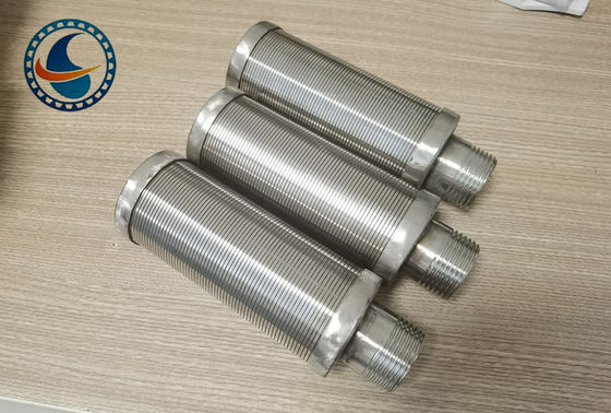 Tuyau filtrant en fil d'acier inoxydable SS304 à fente continue
