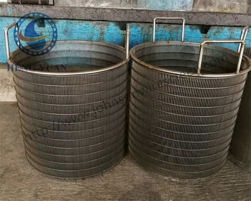Panier de cylindre de fil de 304 catégories, écran à cylindre rotatif de traitement de l'eau