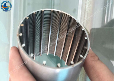 Plein élément de Mesh Tube Stainless Steel Filter de fil de forme de v de cercle non - obstruant