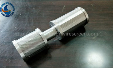 Solides solubles Johnson Wedge Wire Screen Nozzle adaptent aux besoins du client pour la taille de fente du client 0.05-1mm
