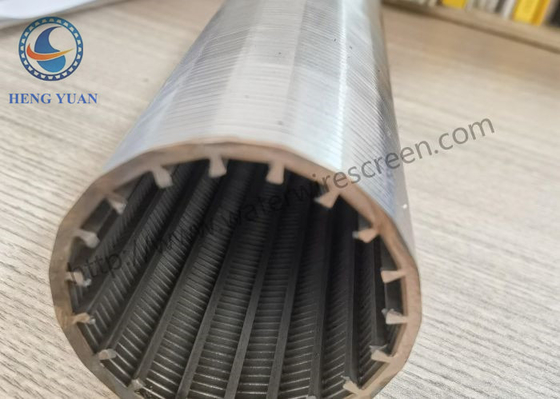 Élément filtrant de Johnson Wire Screen Wedge Shaped de la fente 60 pour le criblage