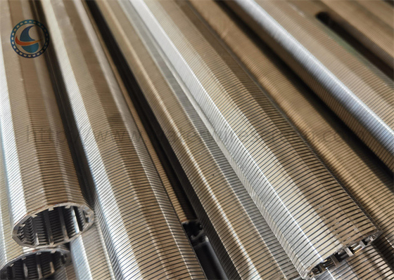tamis filtrant enroulé par 25mm-1027mm de fil de cale avec l'estimation du micron 25-3200